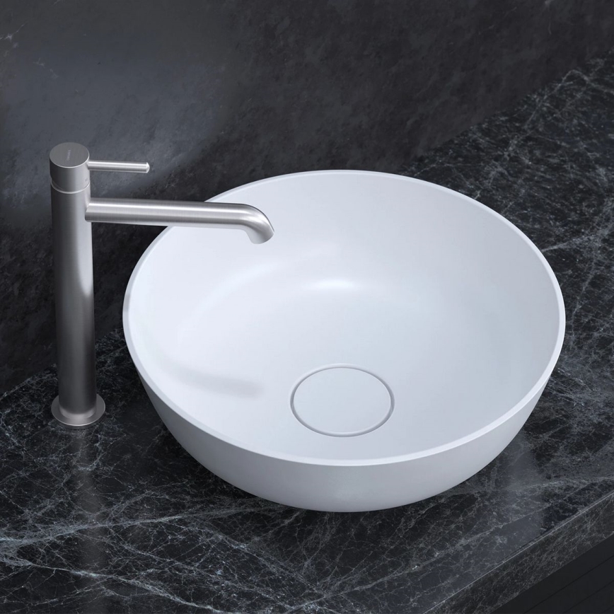 OMNIRES Y1212NI - Kraan voor wastafel Y 30,8 cm geborsteld nikkel