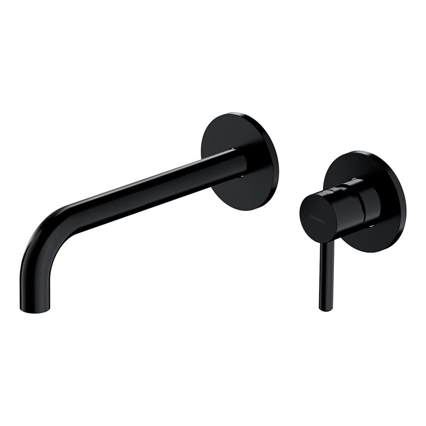 OMNIRES Y1215HLBL - Inbouw wastafelkraan Y halfmat zwart