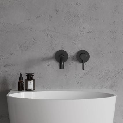 OMNIRES Y1215HLBL - Wastafelkraan voor inbouwmontage Y semi-mat zwart