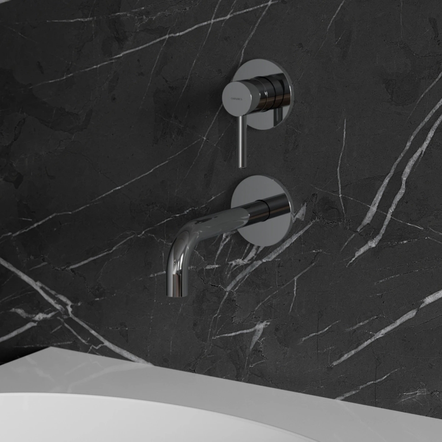 OMNIRES Y1215NCR - Robinet de lavabo pour installation encastrée Y chrome brillant