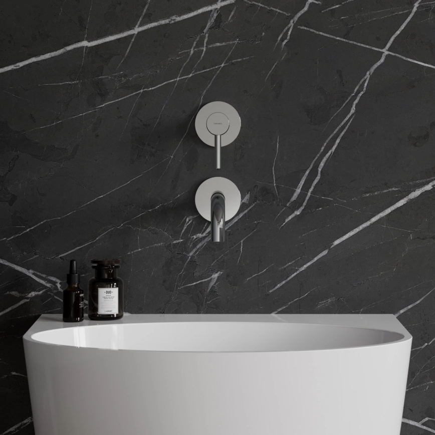 OMNIRES Y1215NCR - Robinet de lavabo pour installation encastrée Y chrome brillant