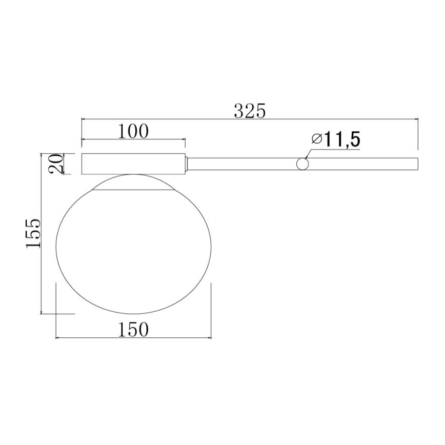 Ondaluce - Applique murale JEWEL 1xE14/10W/230V noir / noir fumé