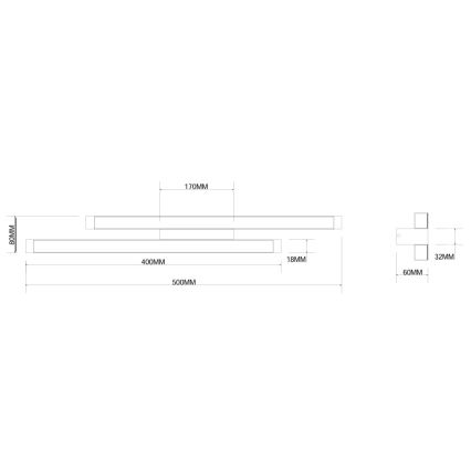 Ondaluce - Applique murale LED à intensité variable MOVIDA LED/16W/230V dorée