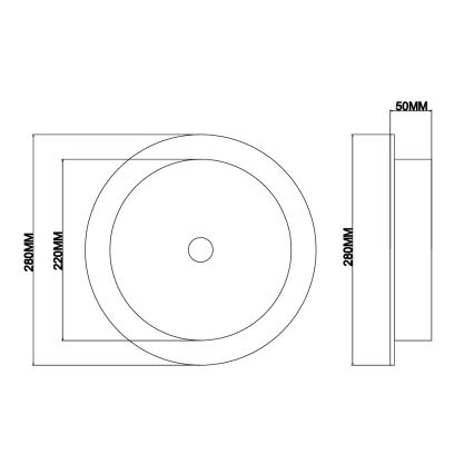 Ondaluce - Applique murale LED JOKEY LED/10W/230V transparente