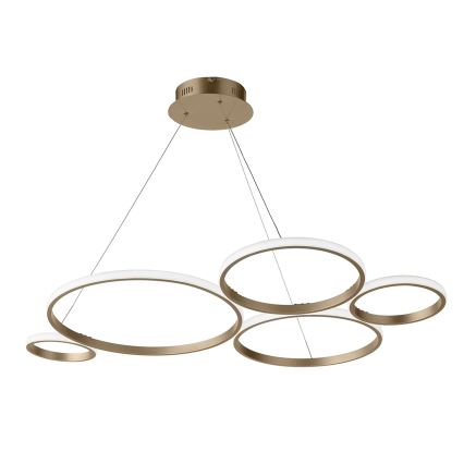 Ondaluce - Dimbare LED-hanglamp aan kabel POIS LED/60W/230V goudkleurig