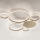 Ondaluce - Dimbare LED-plafondlamp POIS LED/68W/230V goudkleurig