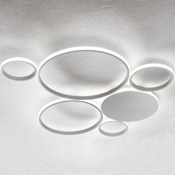 Ondaluce - dimbare LED-plafondlamp POIS LED/68W/230V zilverkleurig