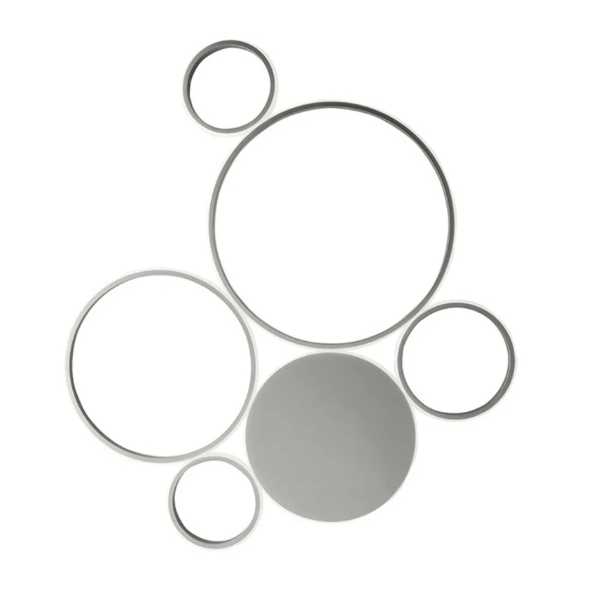 Ondaluce - dimbare LED-plafondlamp POIS LED/68W/230V zilverkleurig