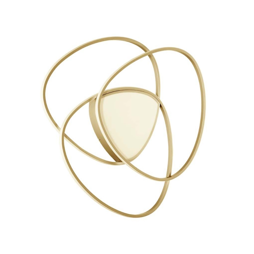 Ondaluce - dimbare LED-plafondlamp ROSE LED/60W/230V 50x54 cm goud