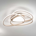 Ondaluce - Dimbare LED-plafondlamp ROSE LED/80W/230V 71x76 cm goudkleurig
