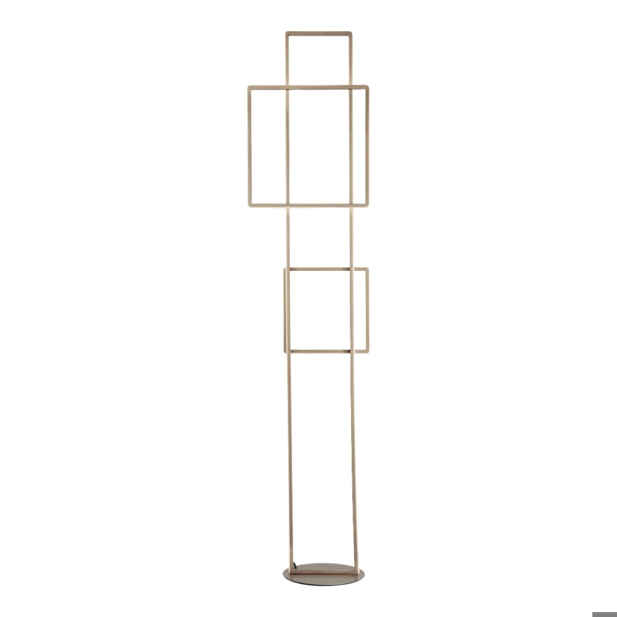 Ondaluce - Dimbare LED-vloerlamp DOWEL LED/77W/230V goudkleurig