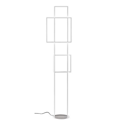 Ondaluce - Dimbare LED-vloerlamp DOWEL LED/77W/230V zilverkleurig