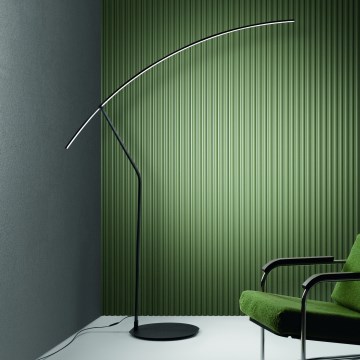 Ondaluce - Dimbare LED-vloerlamp FOLAGA LED/30W/230V zwart