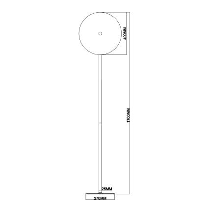 Ondaluce - Dimbare LED-vloerlamp JOKEY LED/15W/230V transparant
