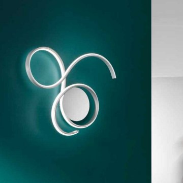 Ondaluce - Dimbare LED-wandlamp TWIST LED/57W/230V wit