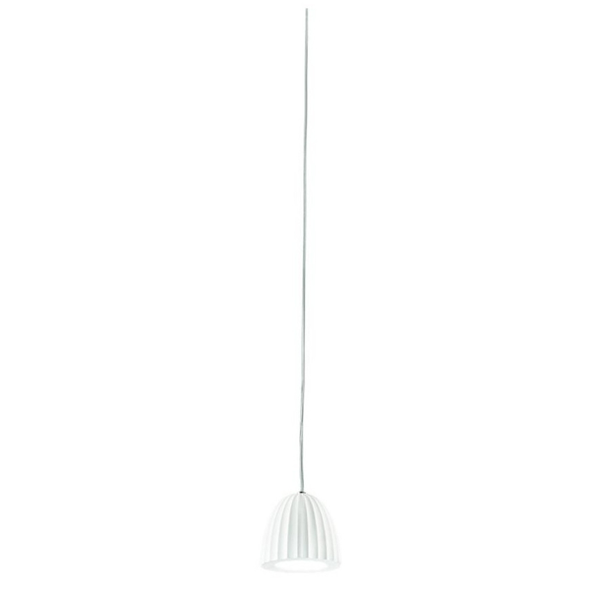 Ondaluce - Hanglamp aan kabel CONCRETE 1xGU10/7,5W/230V Ø 10,5 cm beton/wit