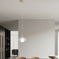 Ondaluce - Hanglamp aan kabel THELMA 2xE27/15W/230V Ø 25 cm goud/helder