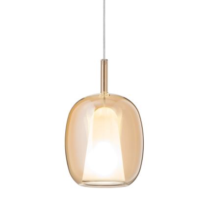 Ondaluce - Hanglamp aan kabel THELMA 3xE27/15W/230V Ø 19,5 cm goud/rookbeige