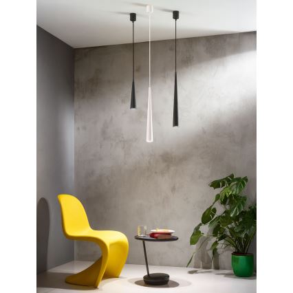 Ondaluce - Hanglamp aan snoer NOA 1xGU10/20W/230V Ø 5,5 cm zwart