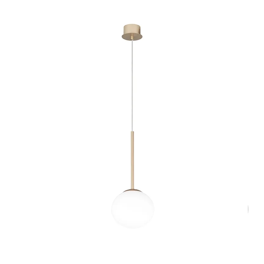 Ondaluce - JEWEL hanglamp aan kabel 1xE14/10W/230V Ø 17 cm goud/wit