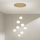 Ondaluce - Kroonluchter aan kabel JEWEL 8xE14/10W/230V Ø 70 cm goud/wit