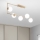 Ondaluce - Kroonluchter aan stang MONILE 5xE14/10W/230V goud/wit