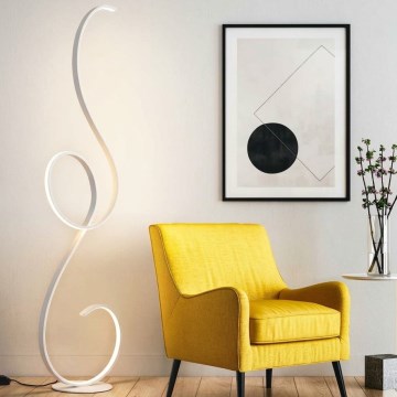 Ondaluce - Lampadaire LED à intensité variable FLOK LED/44W/230V 152 cm blanc