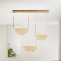 Ondaluce - LED-dimbare hanglamp aan snoer LOTUS LED/70W/230V goud