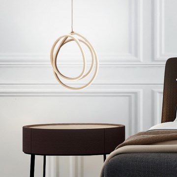 Ondaluce - LED-dimbare pendellamp aan kabel GOLDEN LED/28W/230V Ø 31,5 cm goudkleurig