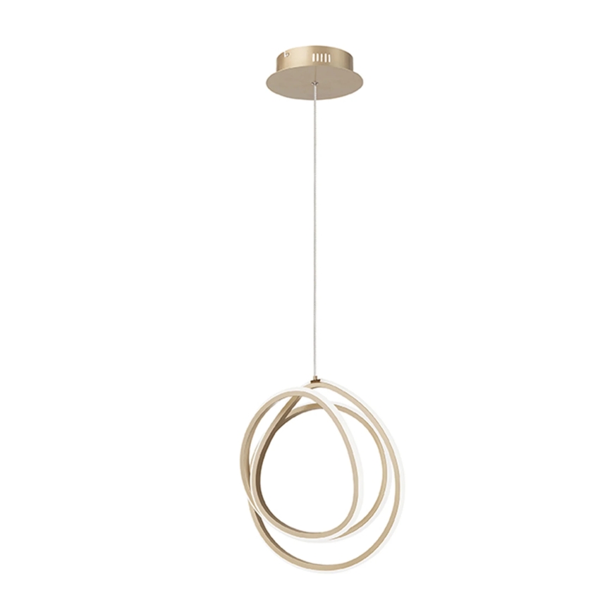 Ondaluce - LED-dimbare pendellamp aan kabel GOLDEN LED/28W/230V Ø 31,5 cm goudkleurig