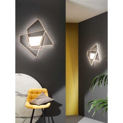 Ondaluce - LED dimbare plafondlamp GALAXY LED/90W/230V 71x84 cm goud