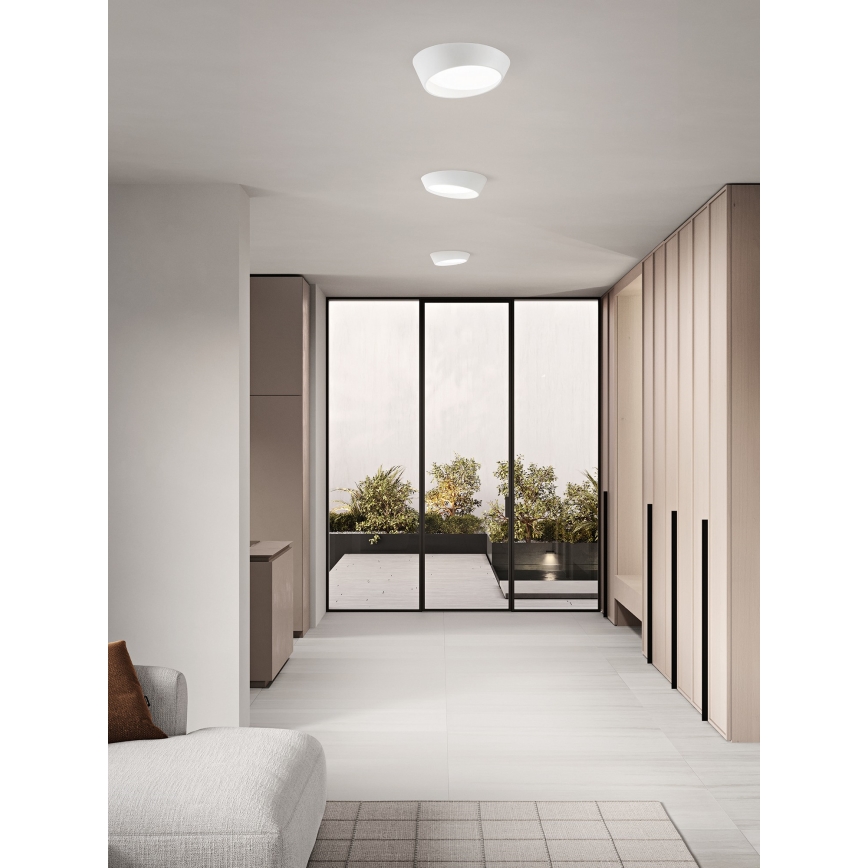 Ondaluce - Dimbare LED-plafondlamp HALF LED/25W/230V 3000/4000K Ø 38,5 cm wit