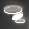 Ondaluce - LED dimbare plafondlamp RICE LED/25W/230V 38x63 cm goudkleurig