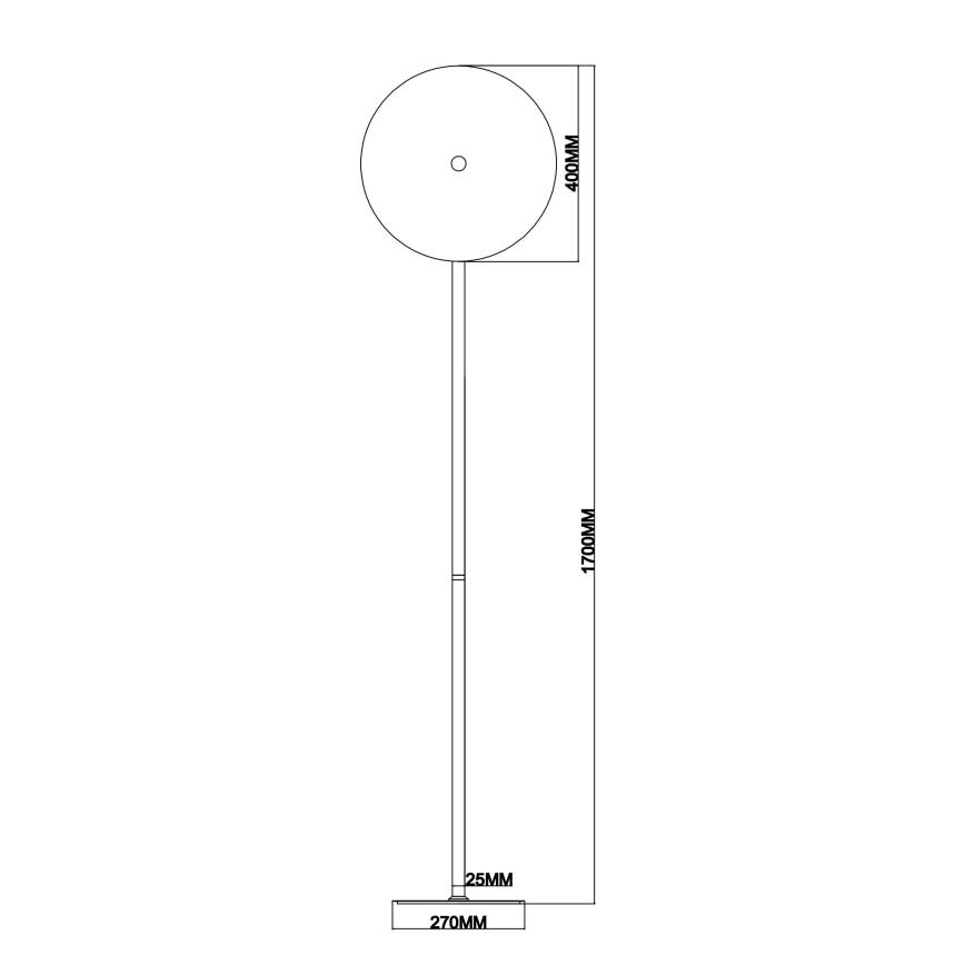 Ondaluce - LED-dimbare vloerlamp JOKEY LED/15W/230V 170 cm goud/rookbeige