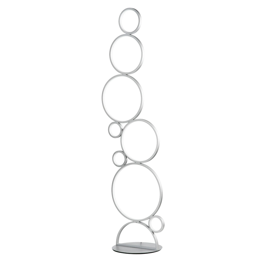 Ondaluce - LED-dimbare vloerlamp POIS LED/52W/230V zilverkleurig