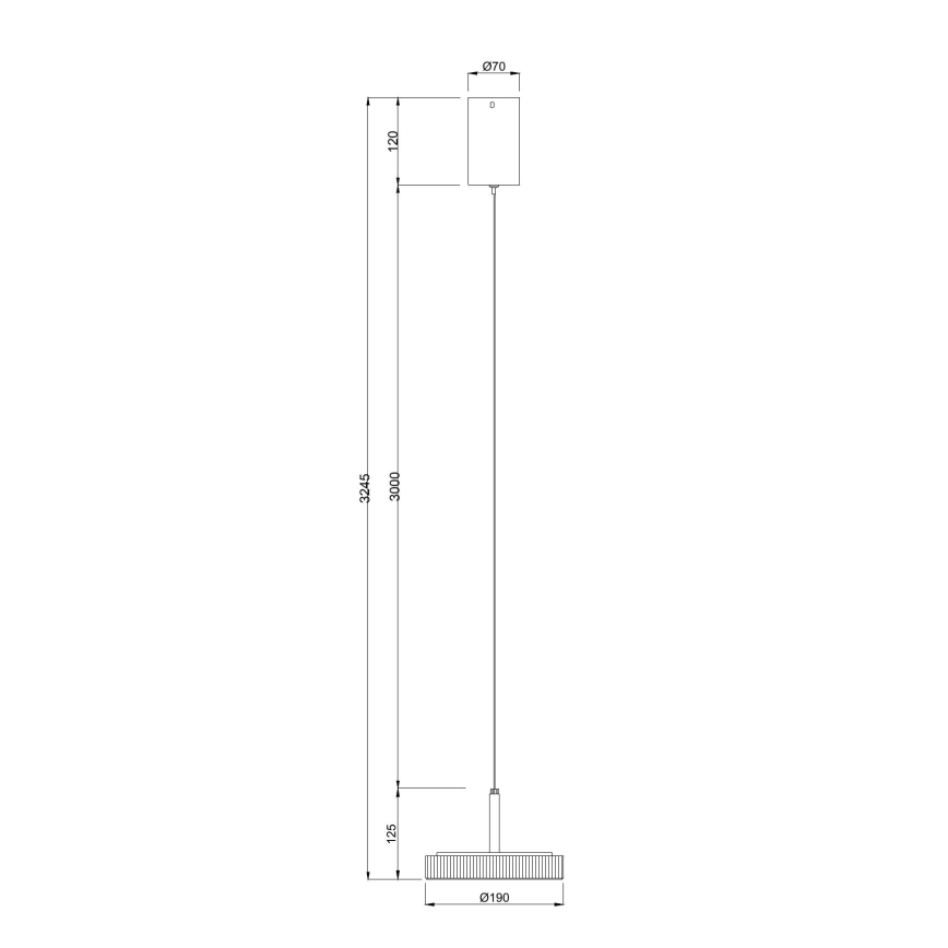 Ondaluce - LED-hanglamp aan kabel NINA LED/20W/230V Ø 19 cm goudkleurig
