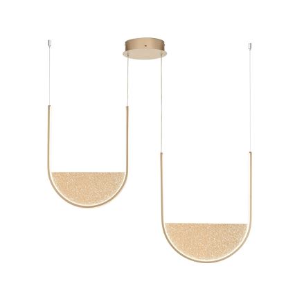 Ondaluce - Lustre LED dimmable sur câble LOTUS LED/55W/230V doré