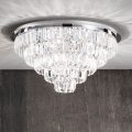 Ondaluce - Plafonnier en cristal CASTLE, 12xG9/7W/230V, Ø 60 cm, chrome brillant