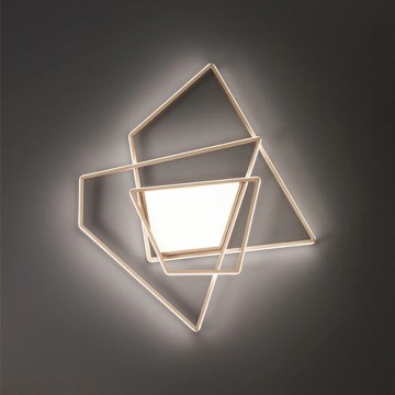 Ondaluce - Plafonnier LED dimmable GALAXY LED/90W/230V doré