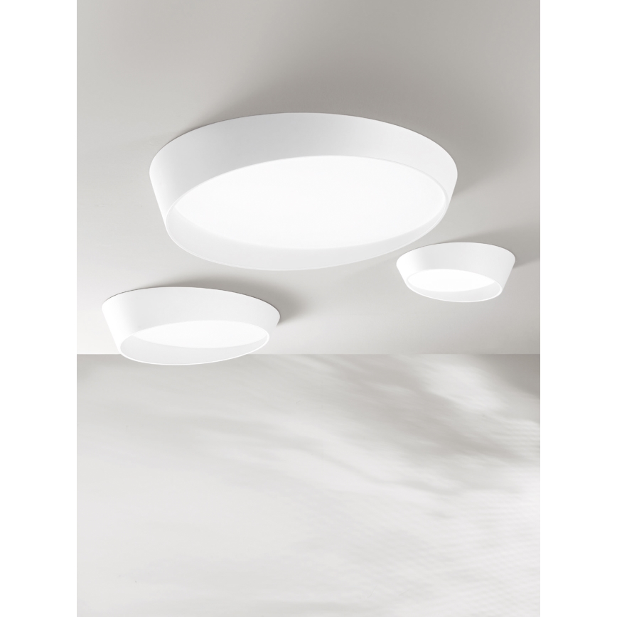 Ondaluce - Plafonnier LED dimmable HALF LED/25W/230V 3000/4000K Ø 38,5 cm blanc