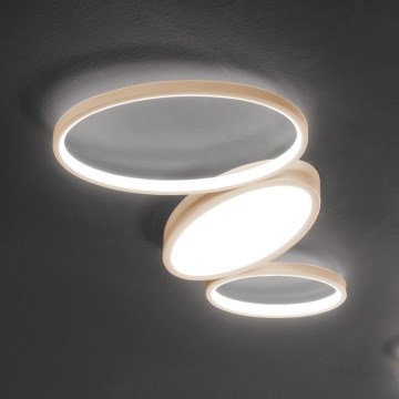 Ondaluce - Plafonnier LED dimmable RICE LED/25W/230V 38x63 cm doré