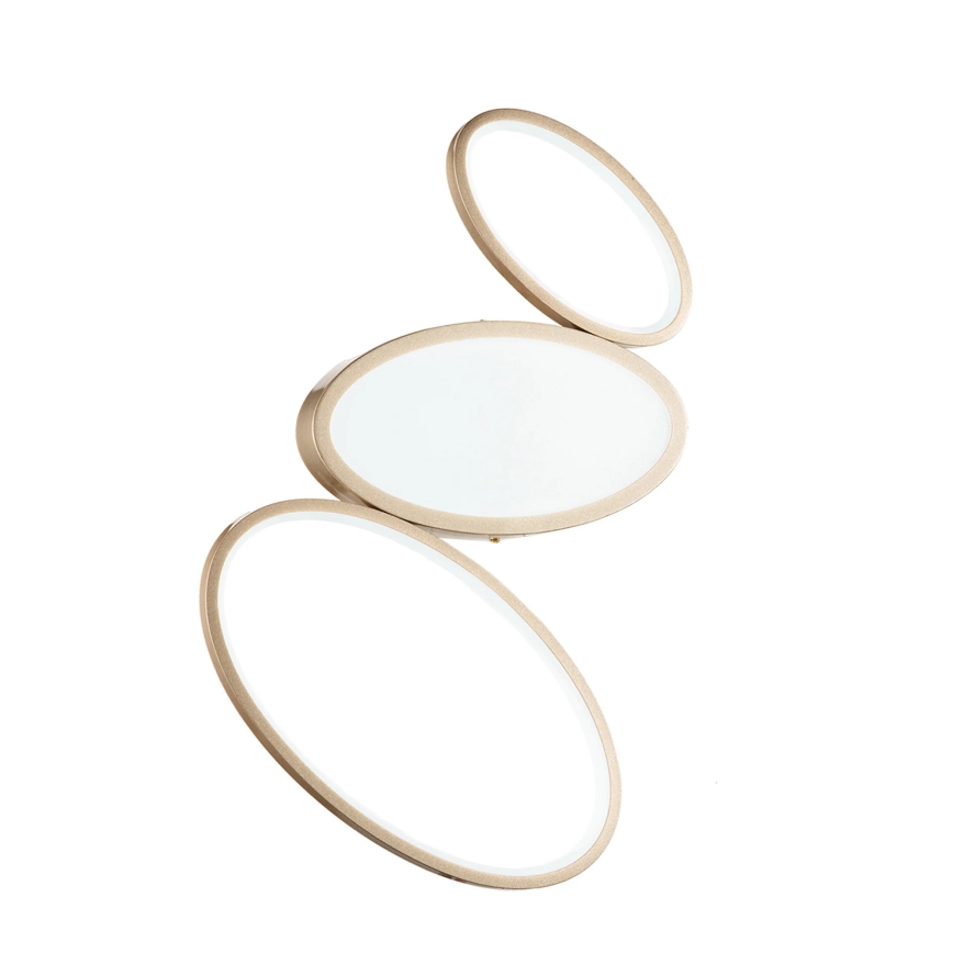 Ondaluce - Plafonnier LED dimmable RICE LED/25W/230V 38x63 cm doré