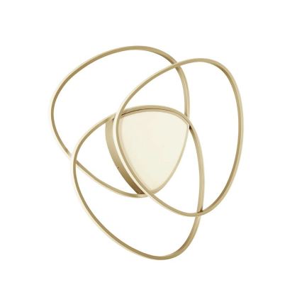 Ondaluce - Plafonnier LED dimmable ROSE LED/70W/230V 63x67 cm doré