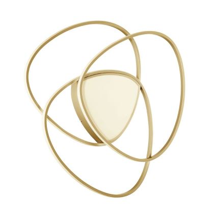 Ondaluce - Plafonnier LED dimmable ROSE LED/80W/230V doré