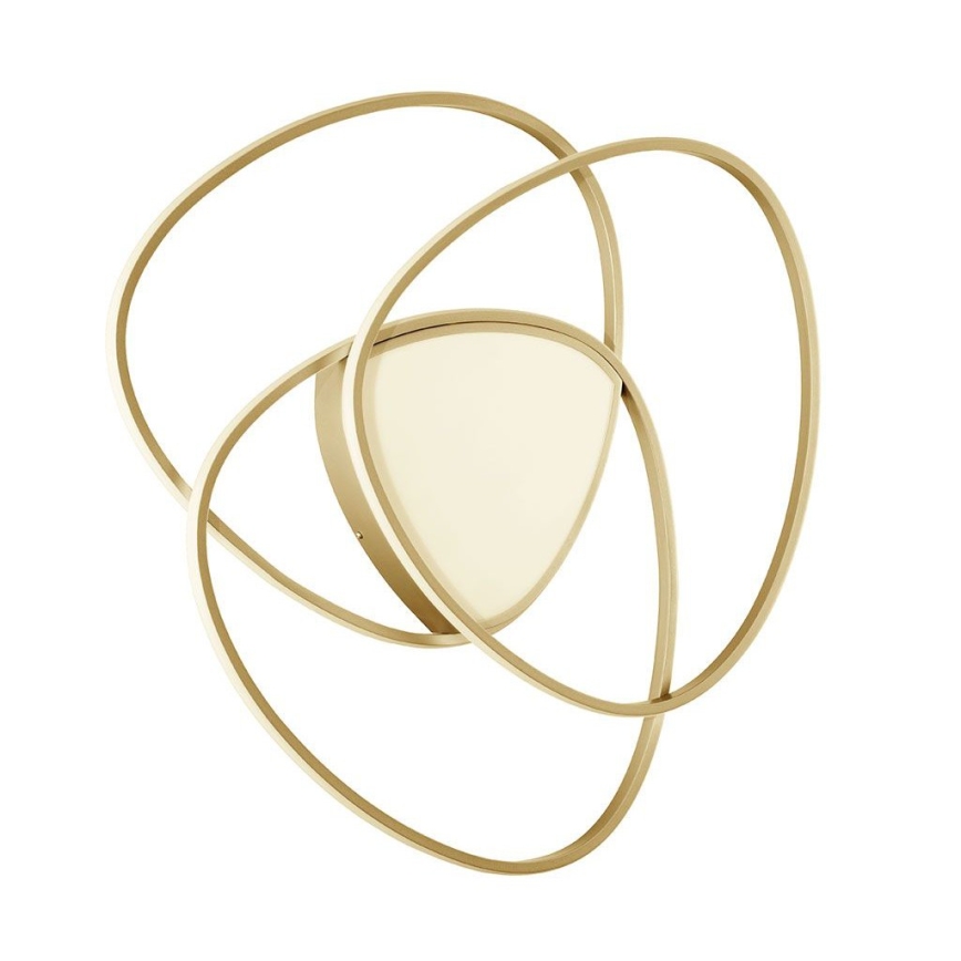 Ondaluce - Plafonnier LED dimmable ROSE LED/80W/230V doré