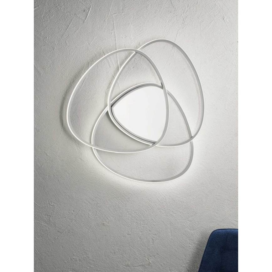 Ondaluce - ROSE dimbare LED-plafondlamp LED/60W/230V 50x54 cm, zilver