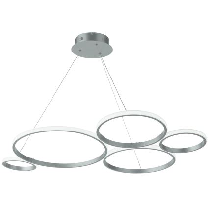 Ondaluce - Suspension LED dimmable sur câble POIS LED/60W/230V argentée