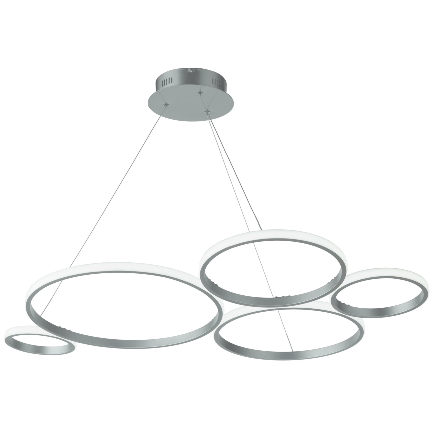 Ondaluce - Suspension LED dimmable sur câble POIS LED/60W/230V argentée