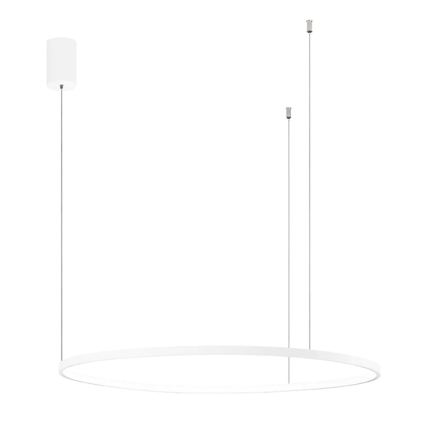 Ondaluce - Suspension LED dimmable sur câble SOEL LED/38W/230V 3000/4000K Ø 80 cm blanche