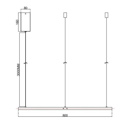 Ondaluce - Suspension LED dimmable sur câble SOEL LED/38W/230V 3000/4000K Ø 80 cm blanche